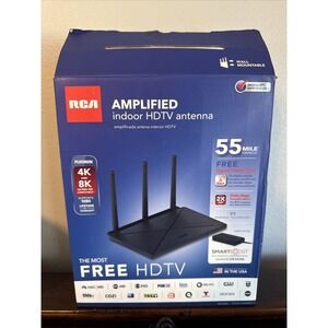 RCA AMPLIFIED HDTV antenna, 55 Mile Range, America's #1 best selling
